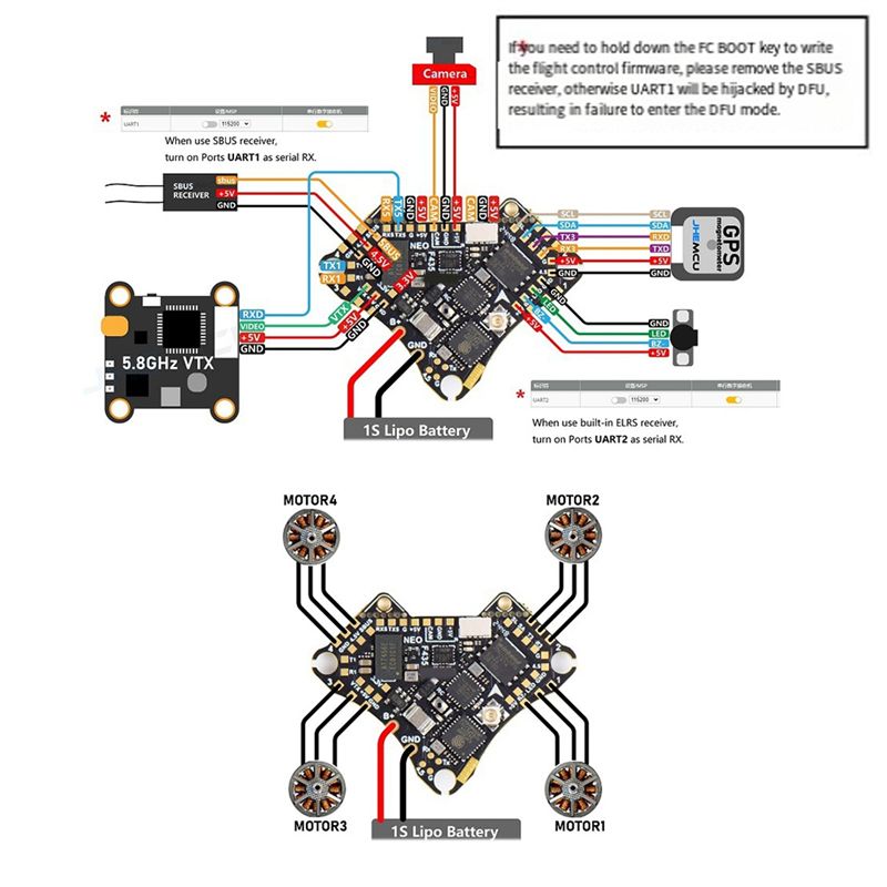 FBIL-F435 NEO 1S AIO Flight Co - Fpv Drone Esc ulasan dan harga
