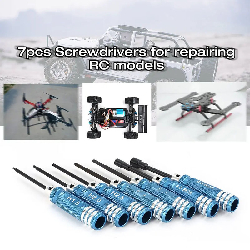 7Pcs 1.5 2.0 2.5mm RC Hex Driv - Fpv Drone Tool Kit ulasan dan harga