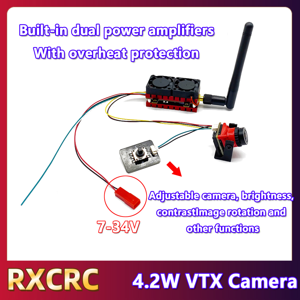 RXCRC 5.8G 48CH 4.2W High Powe - Fpv Drone Vtx ulasan dan harga