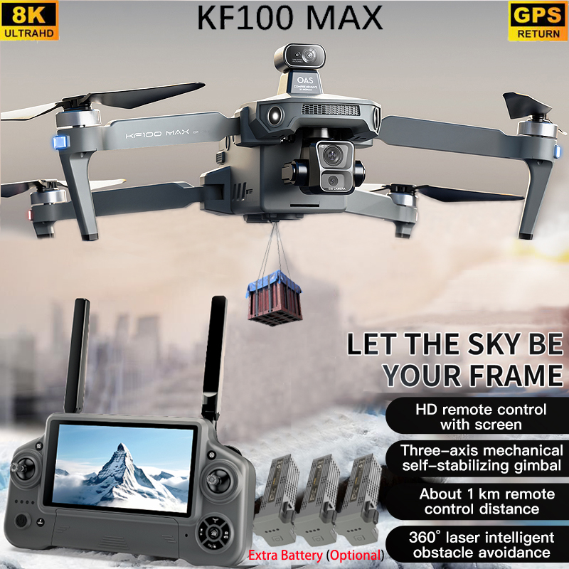 KF100 MAX GPS Drone 4K Camera  - Fpv Drone Charger ulasan dan harga