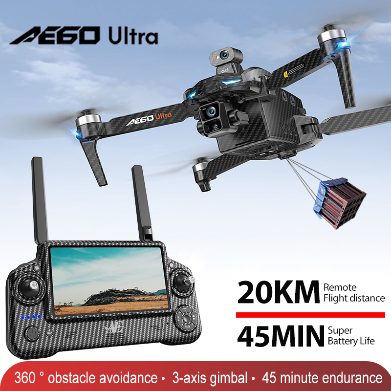 AE60 GPS Drone Professional 8K - Fpv Drone Charger ulasan dan harga
