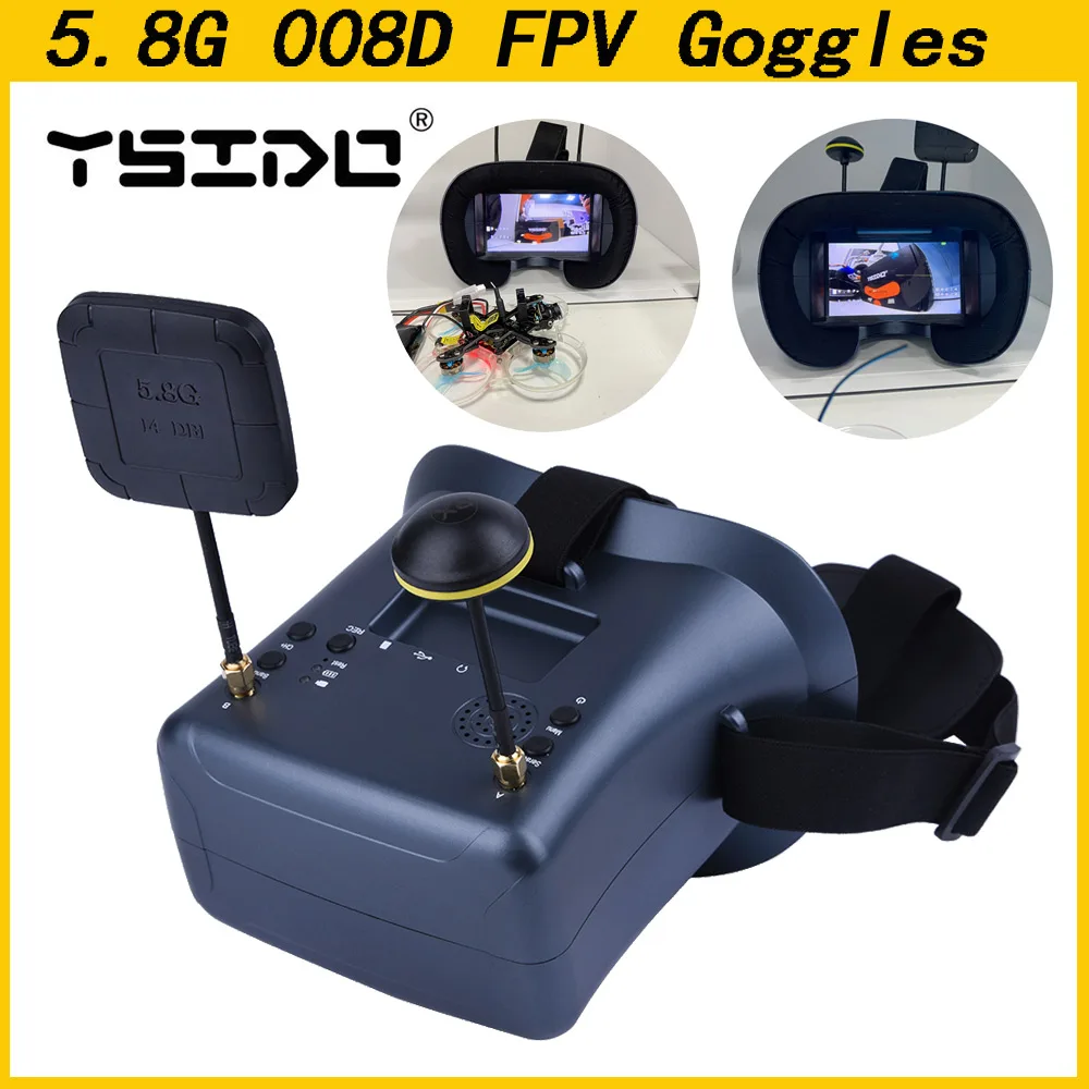 5.8G 40CH 4.3 Inch 800*480 Vid - Fpv Drone Goggles ulasan dan harga