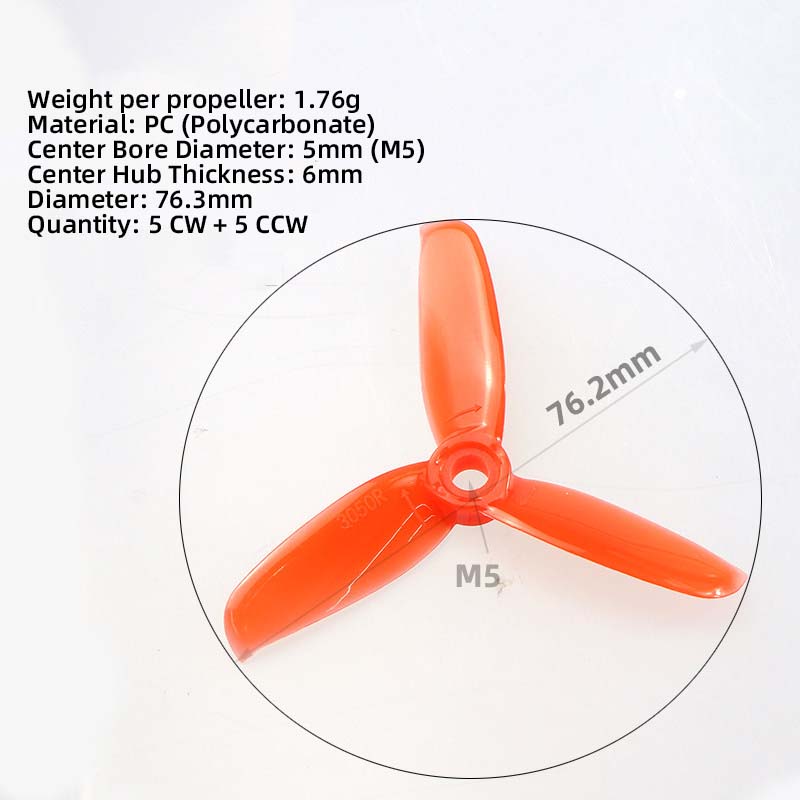 3050 3 Inch Propellers, 5CW 5C - Fpv Drone Propeller ulasan dan harga