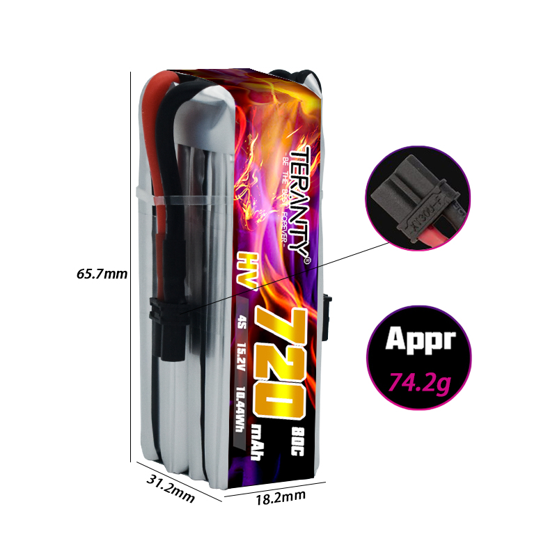 TERANTY 720mAh 4S 15.2V HV Lip - Fpv Drone Kit ulasan dan harga