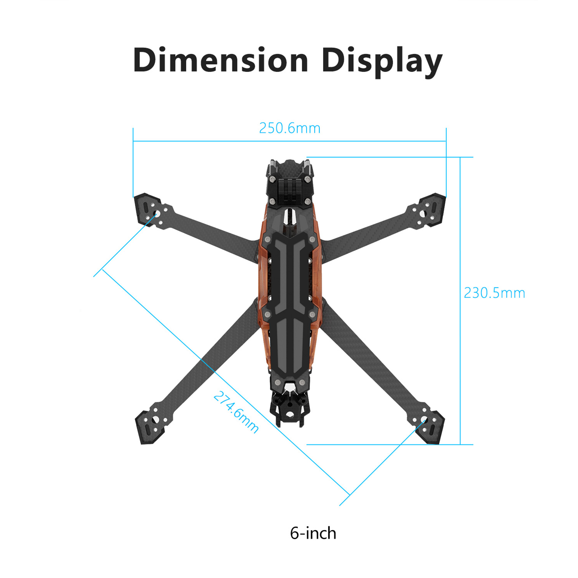 GEPRC GEP-Vapor-D5 D6 O4 Pro C - Fpv Drone Frame ulasan dan harga